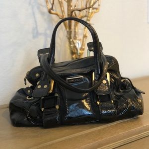 Authentic Jimmy Choo Black Patent Hand Bag